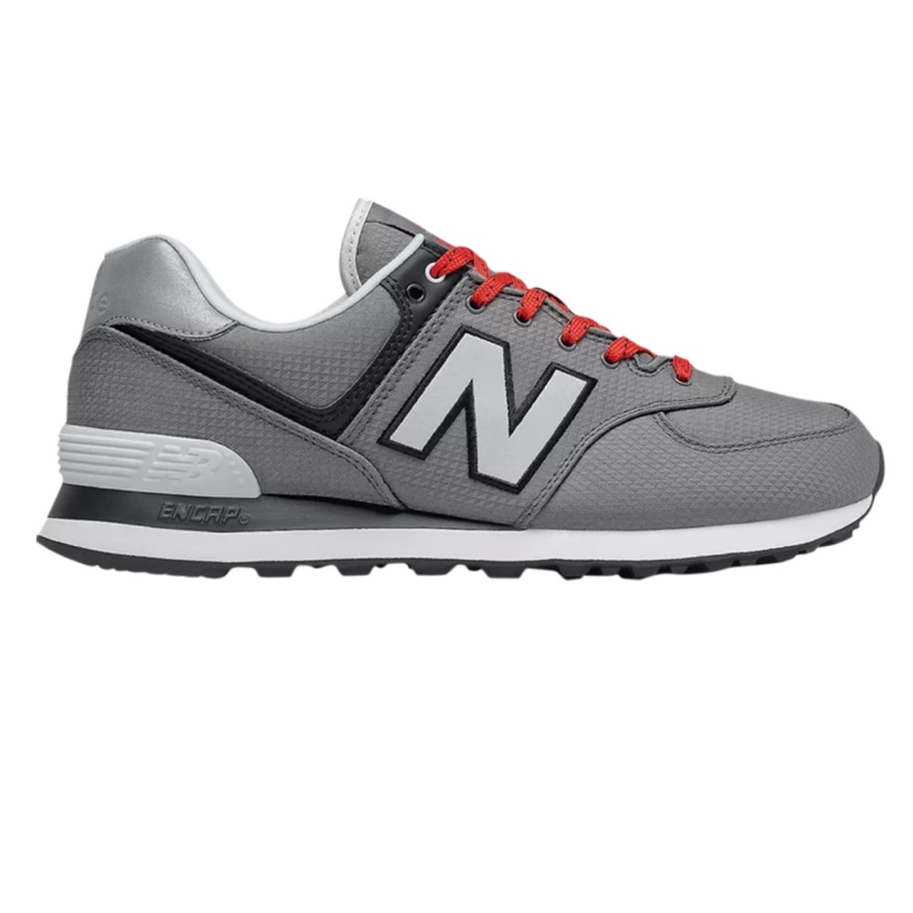 New Balance 574 castlerock gray black sneakers size 10.5 - Picture 1 of 8